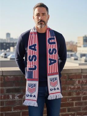 Men's USA Red, White & Blue Supporter Scarf